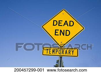 Stock Photography - dead end road 
sign, low angle 
view. fotosearch 
- search stock 
photos, pictures, 
images, and photo 
clipart