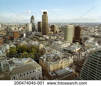 Stock Photography - england, london, 
city of london, 
skyline, elevated 
view. fotosearch 
- search stock 
photos, pictures, 
images, and photo 
clipart