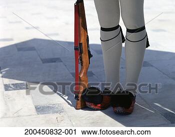 Stock Photography - evzone guard, 
low section, close-up. 
fotosearch - search 
stock photos, 
pictures, images, 
and photo clipart
