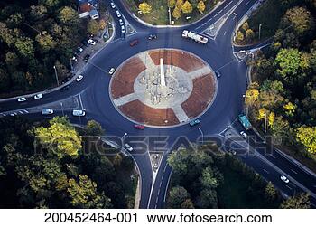 Stock Photography - france, fontainebleau, 
roundabout, elevated 
view. fotosearch 
- search stock 
photos, pictures, 
images, and photo 
clipart