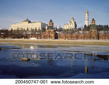 Stock Photography - russia, moscow, 
moscow river frozen, 
kremlin. fotosearch 
- search stock 
photos, pictures, 
images, and photo 
clipart