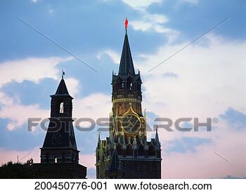 Stock Photography - russia, moscow, 
red square, savior 
tower, dusk. fotosearch 
- search stock 
photos, pictures, 
images, and photo 
clipart