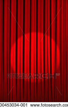 Stock Photography - spotlight on stage 
curtain, close-up. 
fotosearch - search 
stock photos, 
pictures, images, 
and photo clipart