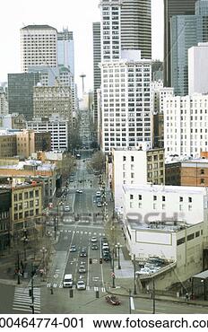 Stock Photography - usa, washington 
state, seattle, 
skyline, elevated 
view. fotosearch 
- search stock 
photos, pictures, 
images, and photo 
clipart