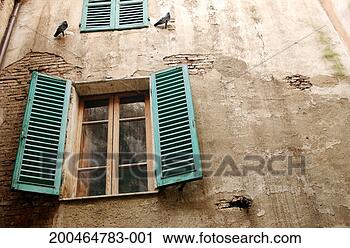 Stock Photography - window shutters, 
low angle view. 
fotosearch - search 
stock photos, 
pictures, images, 
and photo clipart