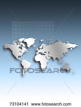 Arquivo de Fotografia - mundo,  mapa. 
fotosearch - busca 
de fotos, imagens 
e clipart