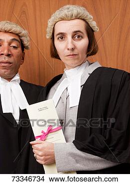 Stock Photo - barrister and 
co counsel, portrait, 
close-up. fotosearch 
- search stock 
photos, pictures, 
images, and photo 
clipart