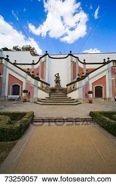 Picture - czech republic, 
 prague,  baroque 
style ledebour 
garden staircase 
in. fotosearch 
- search stock 
photos, pictures, 
images, and photo 
clipart