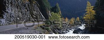 Stock Photography - france, alpine 
valley and road. 
fotosearch - search 
stock photos, 
pictures, images, 
and photo clipart