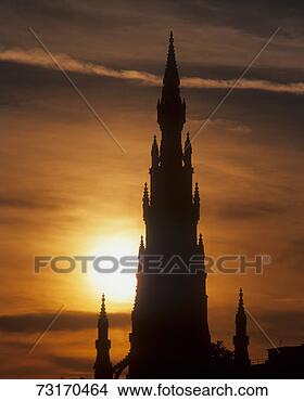 Stock Photo - silhouette of 
sir walter scott 
monument. fotosearch 
- search stock 
photos, pictures, 
images, and photo 
clipart