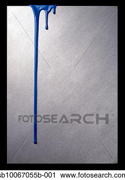 Arquivo de Fotografia - azul,  pintura, 
 executando,  
baixo,  escovado, 
 aço,  superfície. 
fotosearch - busca 
de fotos, imagens 
e clipart
