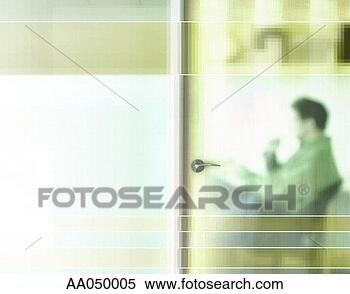 Stock Illustration - man working in 
office with door 
closed. fotosearch 
- search clipart, 
illustration, 
drawings and vector 
eps graphics images