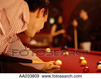 Stock Photograph - game of pool. 
fotosearch - search 
stock photos, 
pictures, images, 
and photo clipart