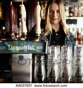 Picture - portrait of female 
bartender. fotosearch 
- search stock 
photos, pictures, 
images, and photo 
clipart