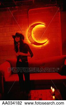 Stock Photo - young woman in 
a nightclub. fotosearch 
- search stock 
photos, pictures, 
images, and photo 
clipart