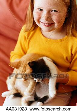 Stock Photo - young girl holding 
two kittens. fotosearch 
- search stock 
photos, pictures, 
images, and photo 
clipart