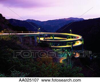 Picture - loop bridge at 
kawazu at night. 
fotosearch - search 
stock photos, 
pictures, images, 
and photo clipart