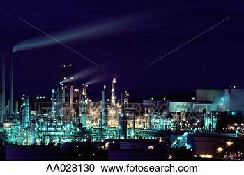 Stock Photography - power station 
at night. fotosearch 
- search stock 
photos, pictures, 
images, and photo 
clipart
