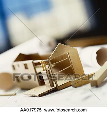 Stock Image - model of a house. 
fotosearch - search 
stock photos, 
pictures, images, 
and photo clipart