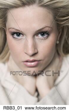 Stock Photography - extreme close 
up portrait of 
a young blonde 
caucasian woman. 
fotosearch - search 
stock photos, 
pictures, images, 
and photo clipart
