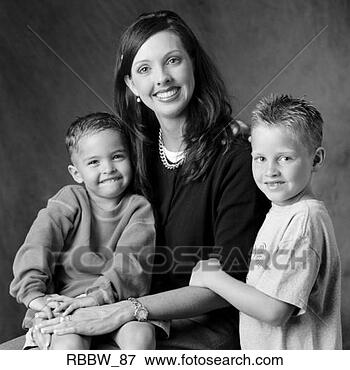 Picture - a caucasian single 
parent family 
smiles sweetly. 
fotosearch - search 
stock photos, 
pictures, images, 
and photo clipart