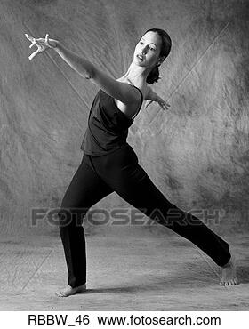 Stock Photo - a female caucasian 
dancer with dark 
hair poses. fotosearch 
- search stock 
photos, pictures, 
images, and photo 
clipart