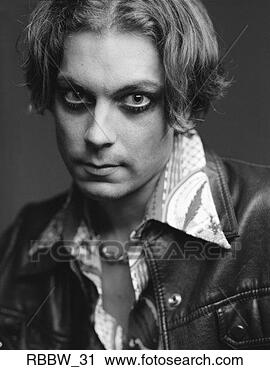 Stock Photography - a smokey eyed 
caucasian male 
trendsetter looks 
for trouble. fotosearch 
- search stock 
photos, pictures, 
images, and photo 
clipart