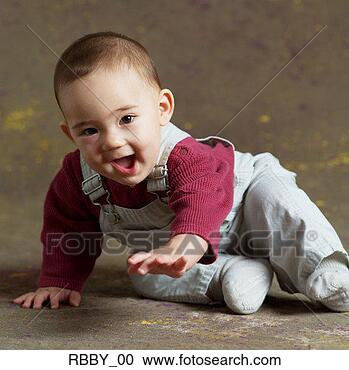 Stock Photography - an asian baby 
begins to crawl. 
fotosearch - search 
stock photos, 
pictures, images, 
and photo clipart