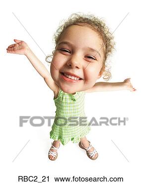 Stock Photography - photo caricature 
from a birdseye 
view of a cute 
curly haired girl. 
fotosearch - search 
stock photos, 
pictures, images, 
and photo clipart