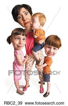 Stock Photograph - photo caricature 
of a mom stressing 
out as her children 
are pulling. fotosearch 
- search stock 
photos, pictures, 
images, and photo 
clipart