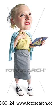Banco de Imagem - foto,  caricatura, 
 caucasiano,  
femininas,  adolescente, 
 50s,  retro. 
fotosearch - busca 
de fotos, imagens 
e clipart
