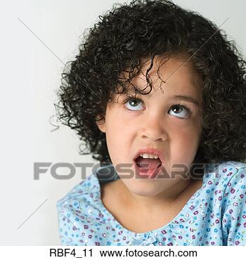 Stock Photography - portrait of a 
young cute african 
american girl 
in a blue floral 
shirt. fotosearch 
- search stock 
photos, pictures, 
images, and photo 
clipart