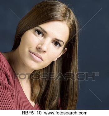 Stock Photography - portrait of a 
young attractive 
caucasian woman 
in a red sweater 
as. fotosearch 
- search stock 
photos, pictures, 
images, and photo 
clipart