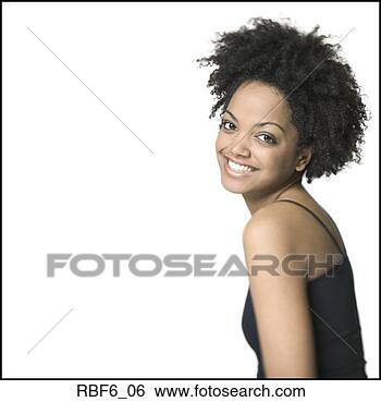 Stock Photo - portrait of a 
young adult female 
in a black tank 
top as she turns 
and. fotosearch 
- search stock 
photos, pictures, 
images, and photo 
clipart