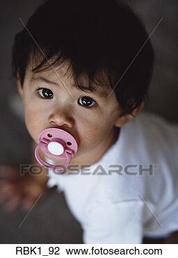 Stock Photo - a cute asian american 
toddler crawls 
with a pacifier 
in her mouth. 
fotosearch - search 
stock photos, 
pictures, images, 
and photo clipart