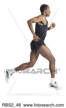 Stock Photo - a male african 
american runner 
wearing black 
shorts and shirt 
is. fotosearch 
- search stock 
photos, pictures, 
images, and photo 
clipart