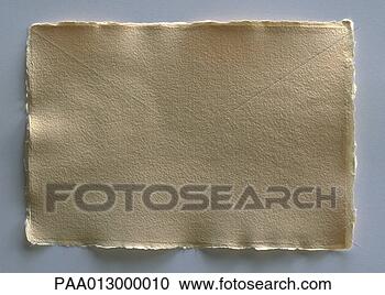 Stock Photography - rectangle of textured, 
off-white paper 
with rough edges, 
full length. fotosearch 
- search stock 
photos, pictures, 
images, and photo 
clipart