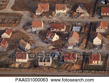 Stock Photo - houses under construction, 
elevated view. 
fotosearch - search 
stock photos, 
pictures, images, 
and photo clipart