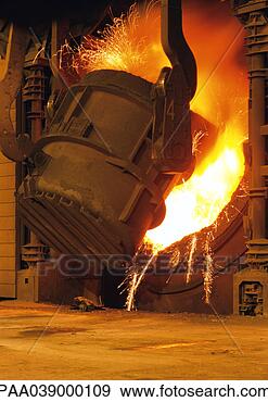 Stock Photograph - steel factory, 
cast iron smelting, 
sparks flying. 
fotosearch - search 
stock photos, 
pictures, images, 
and photo clipart
