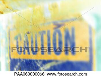 Stock Illustration - caution sign, 
close-up. fotosearch 
- search clipart, 
illustration, 
drawings and vector 
eps graphics images