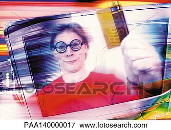Stock Illustration - computer, stupidity, 
stupid, moron, 
imbecile, idiot, 
credit. fotosearch 
- search clipart, 
illustration, 
drawings and vector 
eps graphics images