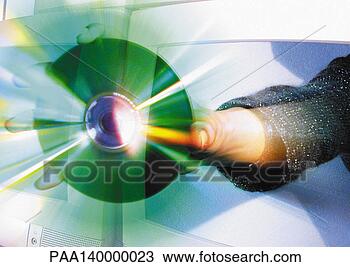 Drawing - hand holding cd 
emerging from 
computer monitor, 
digital composite. 
fotosearch - search 
clipart, illustration, 
drawings and vector 
eps graphics images