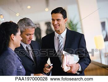 Stock Photo - group of business 
people talking 
together, waist 
up. fotosearch 
- search stock 
photos, pictures, 
images, and photo 
clipart