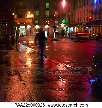 Stock Photo - street at night. 
fotosearch - search 
stock photos, 
pictures, images, 
and photo clipart