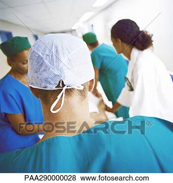 Stock Photo - medical team in 
hospital corridor. 
fotosearch - search 
stock photos, 
pictures, images, 
and photo clipart