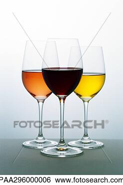 Stock Photo - glasses of white, 
rosä and red wines. 
fotosearch - search 
stock photos, 
pictures, images, 
and photo clipart