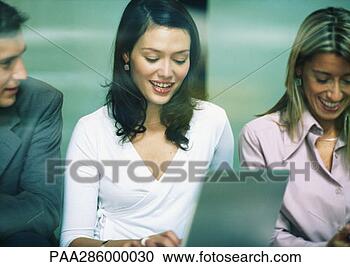 Stock Photography - three businesspeople 
side by side. 
fotosearch - search 
stock photos, 
pictures, images, 
and photo clipart