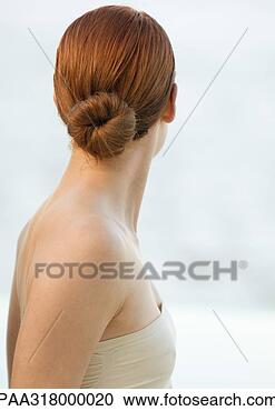 Stock Photography - woman, hairstyle, 
chignon, graceful, 
hair, redhead, 
femininity. fotosearch 
- search stock 
photos, pictures, 
images, and photo 
clipart