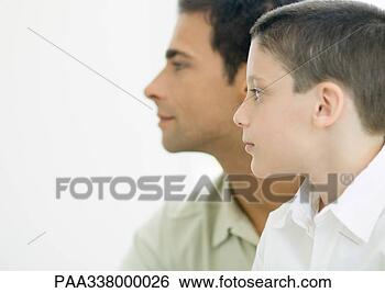 Stock Photo - father and son, 
profile. fotosearch 
- search stock 
photos, pictures, 
images, and photo 
clipart