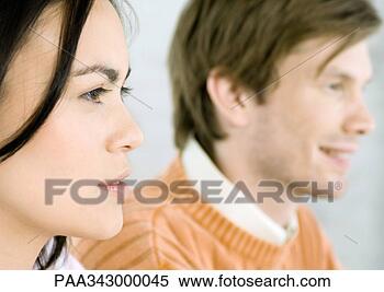 Stock Image - couple, close-up, 
side view. fotosearch 
- search stock 
photos, pictures, 
images, and photo 
clipart